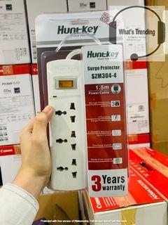 Huntkey SZM304-4 3 Sockets Power Strip Surge Protector 1.5 meters