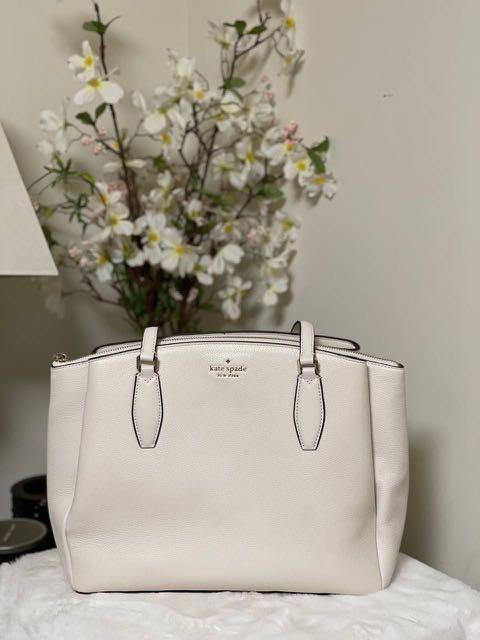 Kate Spade Monet Large Triple Compartment in Parchment, Luxury, Bags &  Wallets on Carousell