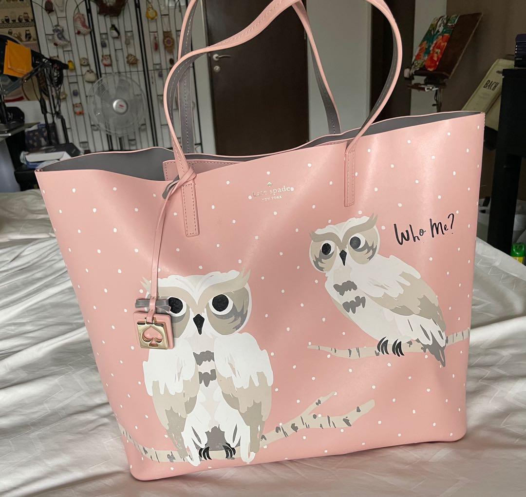 Kate spade owl tote outlet
