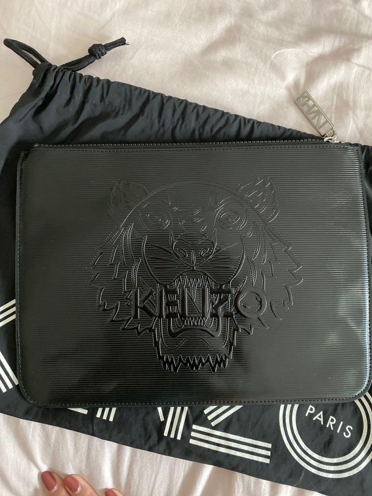 KENZO A4 metallic pouch