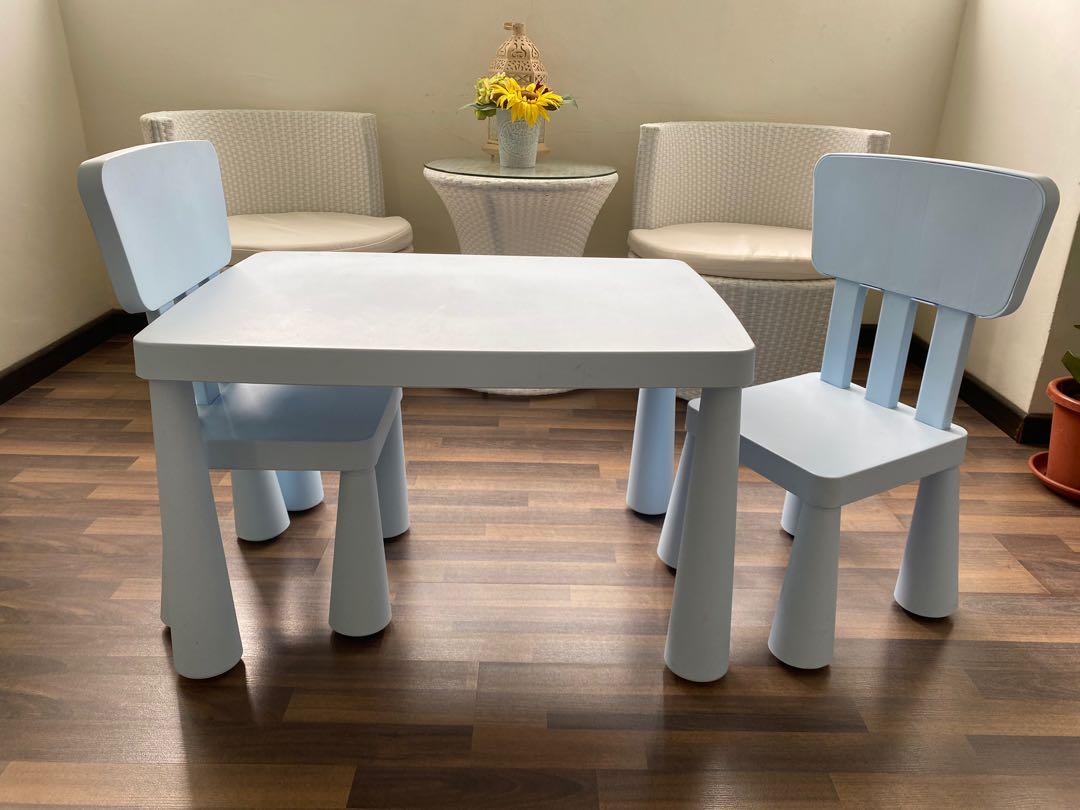 Ikea Kids / children plastic table & chairs, Furniture & Home Living ...