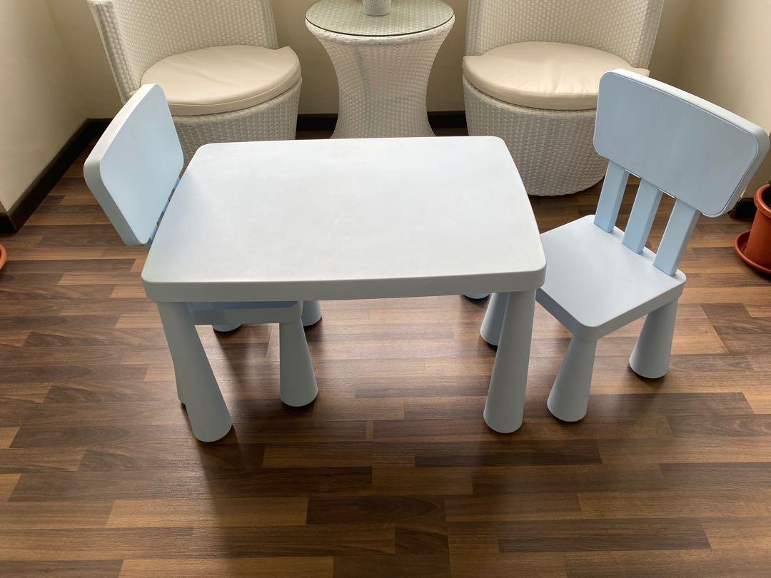 Ikea Kids / children plastic table & chairs, Furniture & Home Living