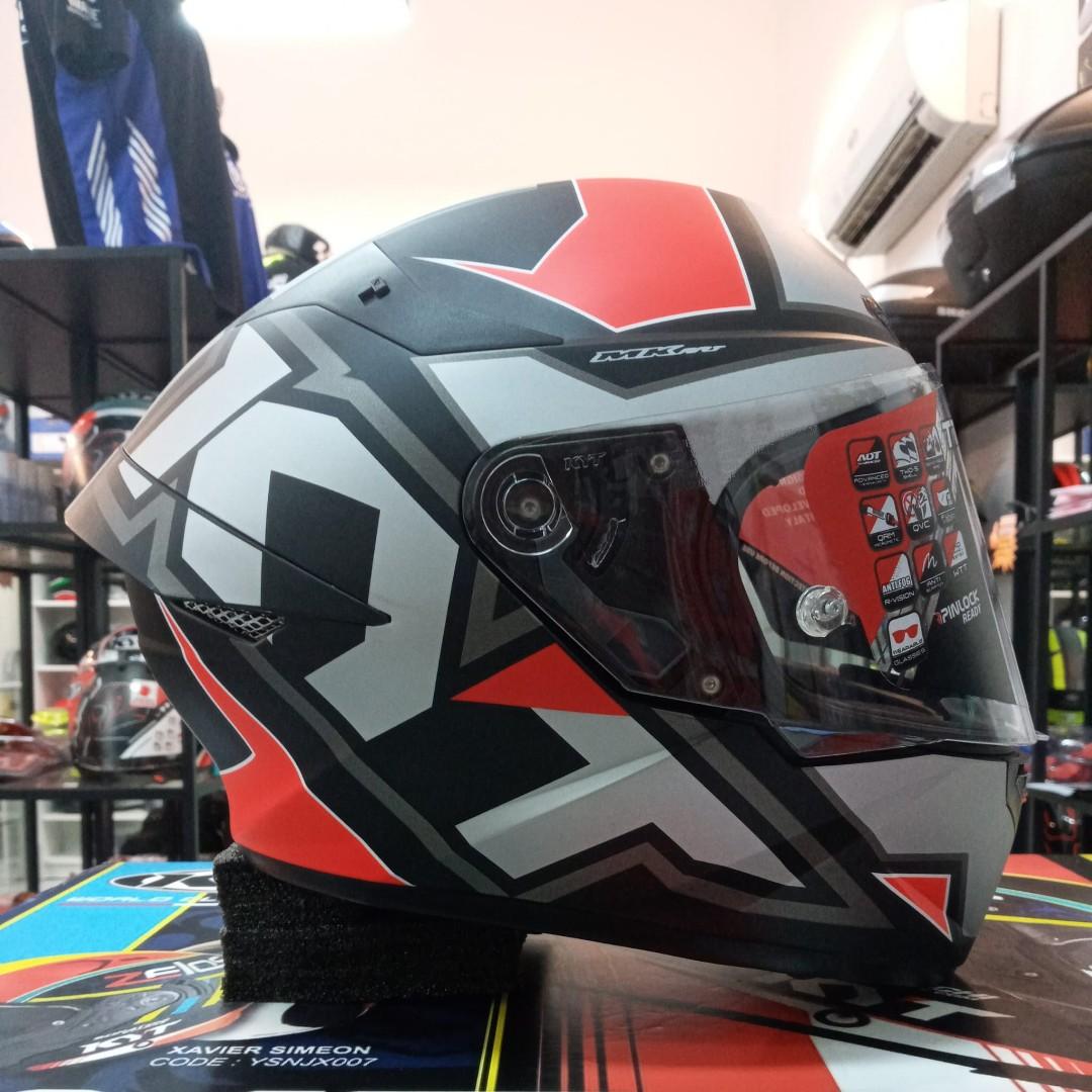 KYT PSB APPROVED TT-COURSE ELECTRON MATT GREY/RED, Motorcycles, Motorcycle  Apparel on Carousell