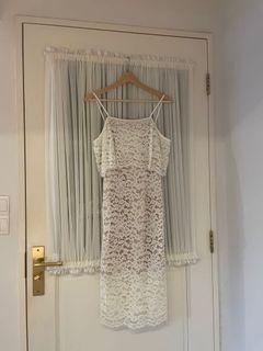 LB Lace cold shoulder dainty dress
