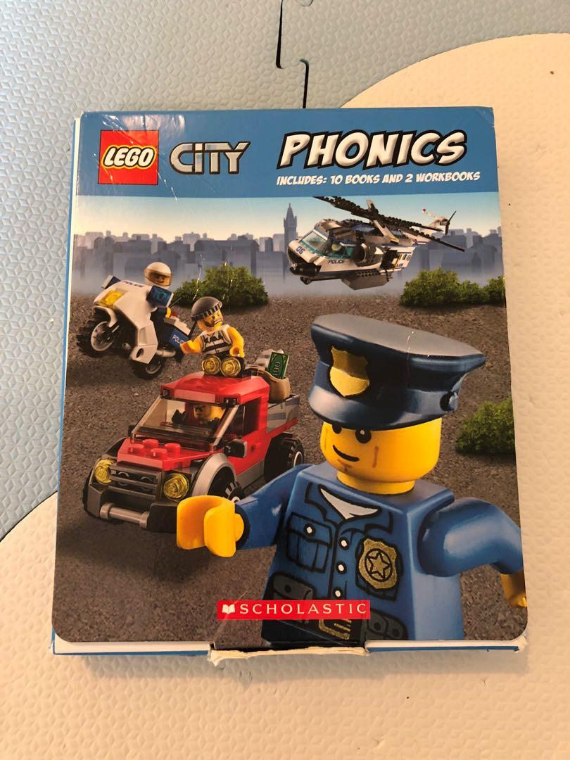 Lego city phonics book sales set
