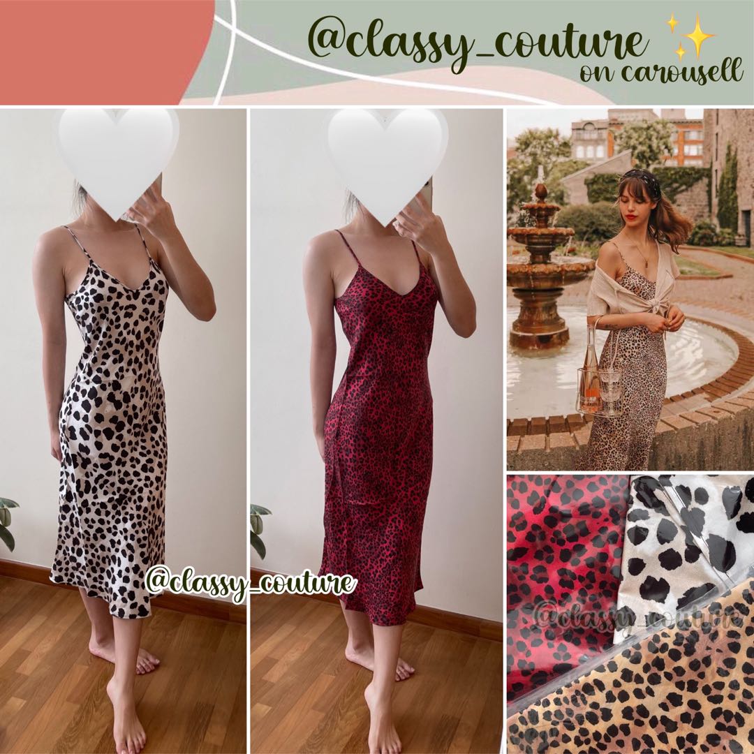 Silk laundry leopard dress 2025
