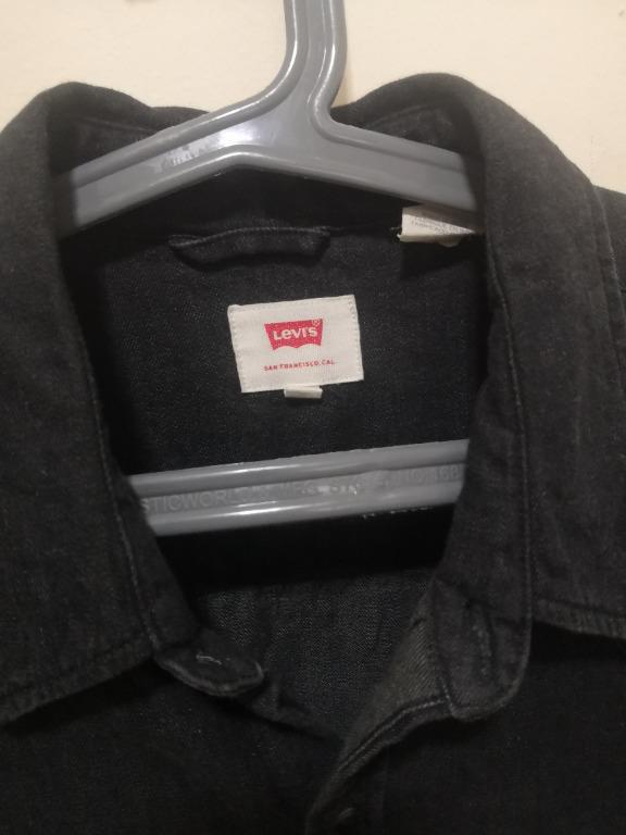 Levi's sawtooth western shirt black deals