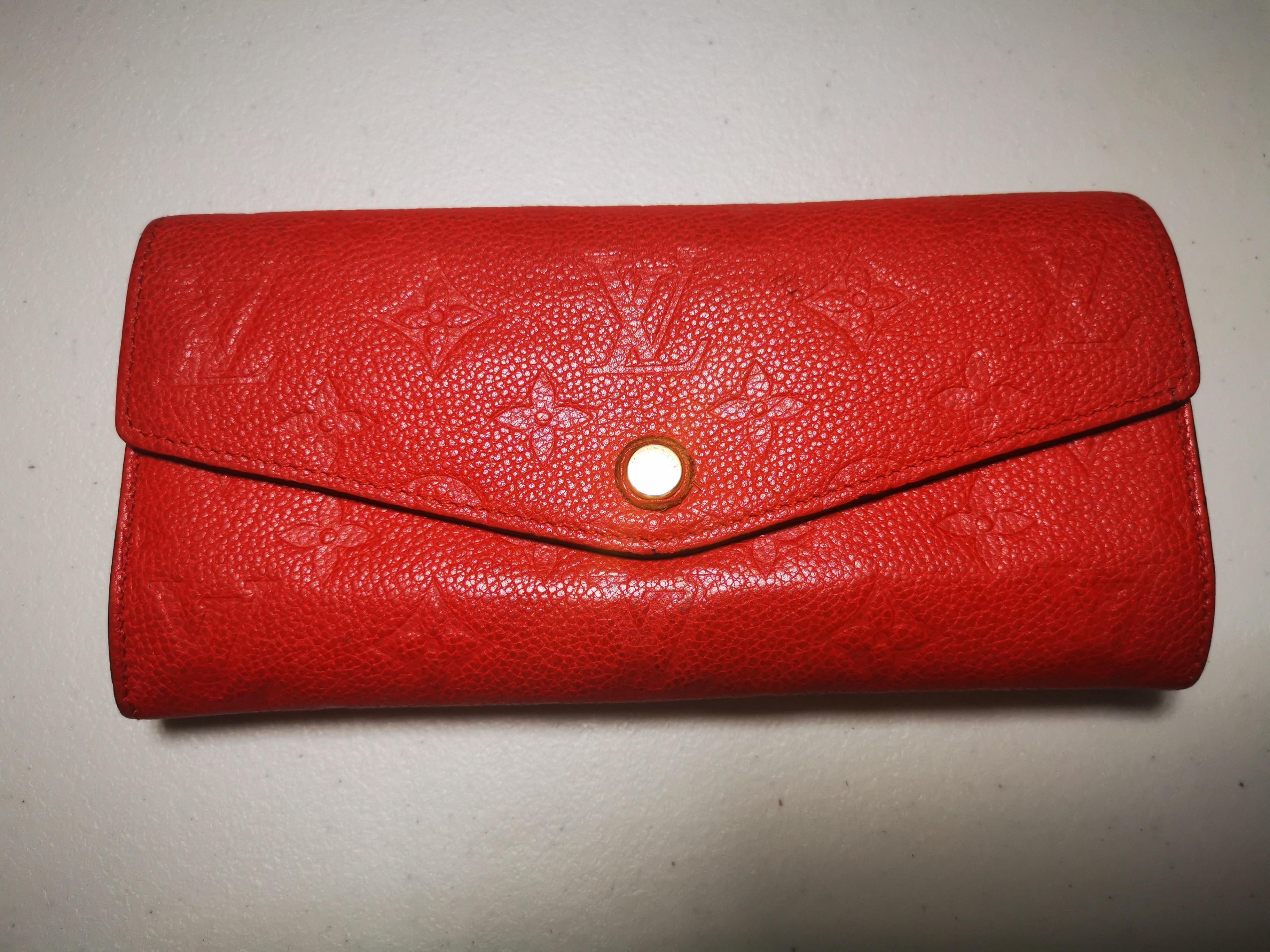 Louis Vuitton Empreinte monogram Sarah Wallet, Luxury, Bags