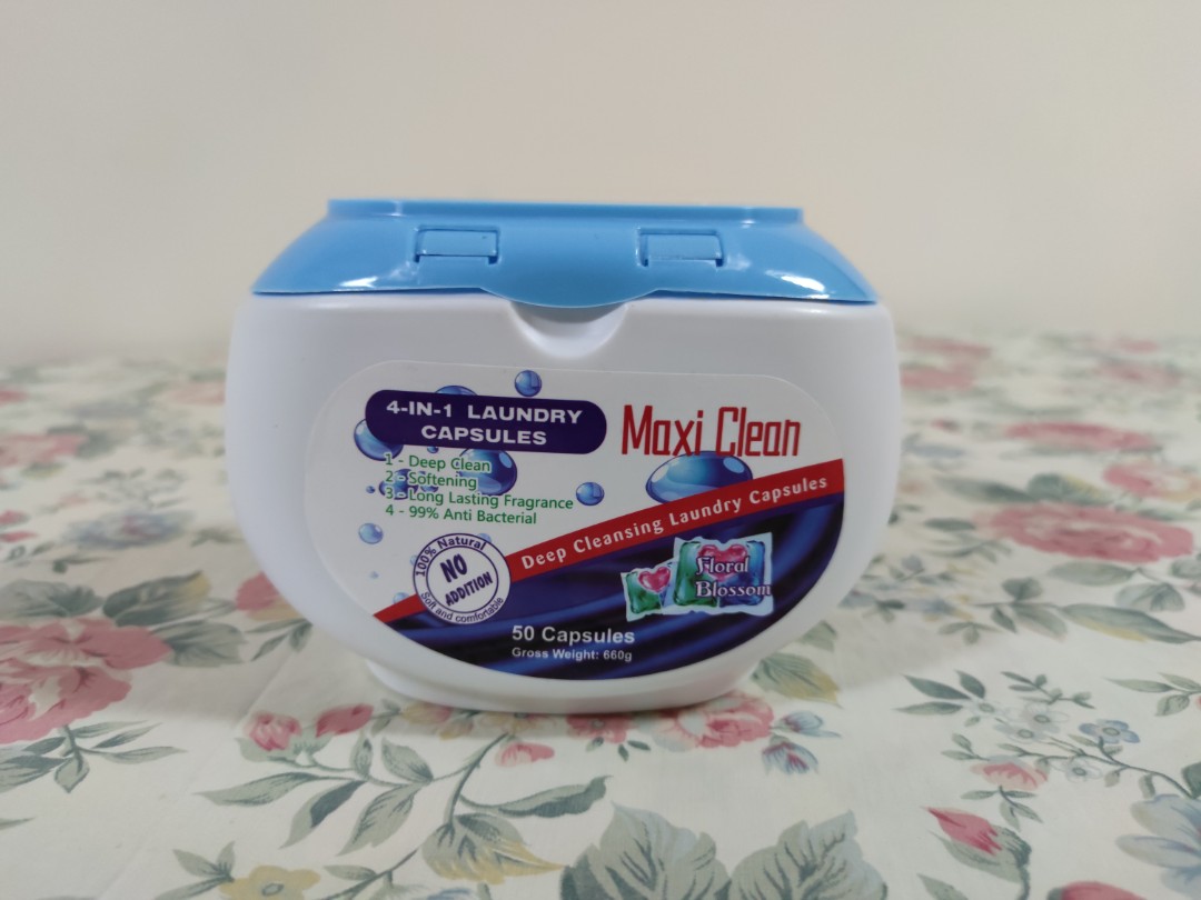 Maxi Clean 4in1 Laundry Capsules, Furniture & Home Living, Cleaning