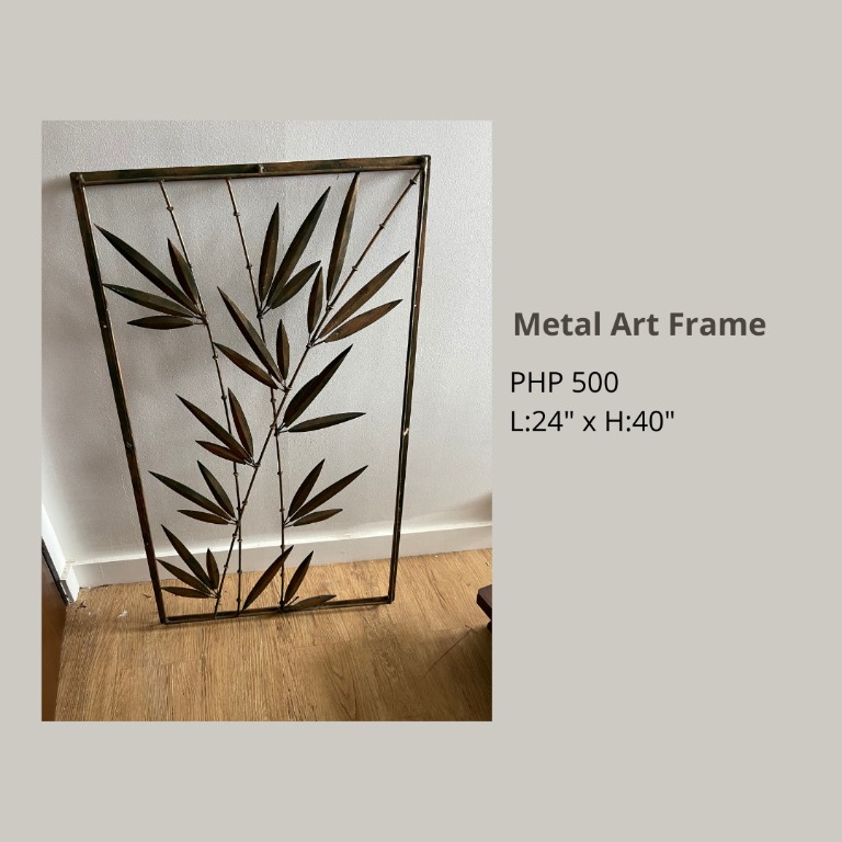 Metal Art Frame, Furniture & Home Living, Home Decor, Wall Decor on
