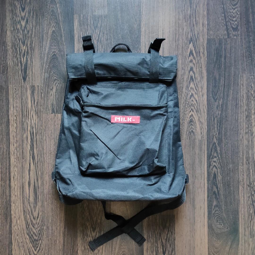 MILKFED. Special Book BACKPACK (Category: Activewear) located in Cebu City. Submitted by denimholic (Listing ID 1106762651, Image 2). Description: 🇯🇵 Preloved Milkfed. Special Book Backpack ▪️Black Nylon, Side Zipper ▪️Japan Brand ▪️9.0 / 10 excellent condition.
