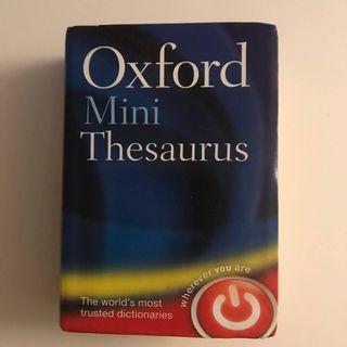 mini oxford thesaurus