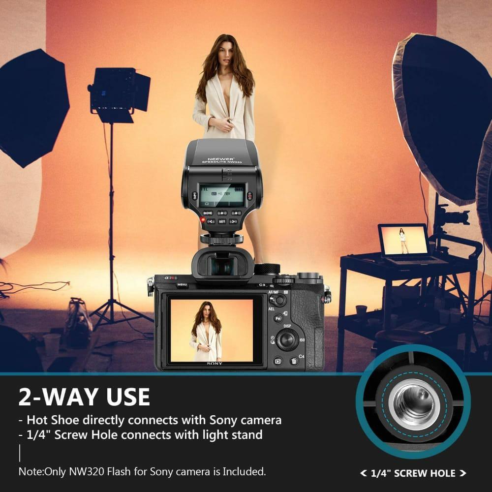 Neewer NW320 TTL Flash Speedlite for Sony a9 a7III a7RIII A7II a6500 a6000 a6300 