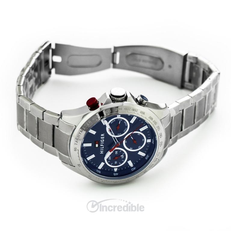 NEW Tommy Hilfiger Quartz Blue Dial Stainless Steel Men s Watch