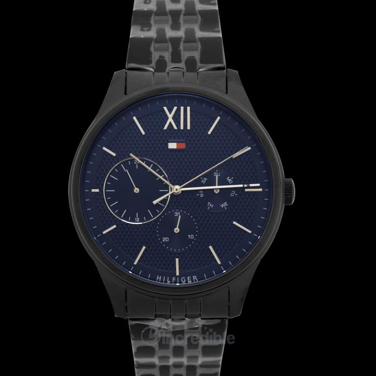 NEW Tommy Hilfiger Quartz Blue Dial Stainless Steel Men s Watch 1791454