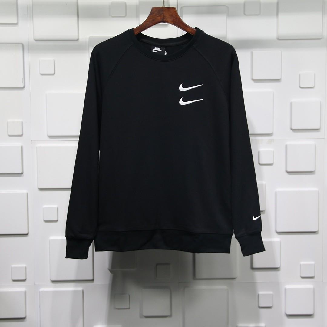 Nike NSW Swoosh French Terry Crewneck Sweatshirt CJ4871 010 Men s Fashion Tops Sets Tshirts Polo Shirts on Carousell