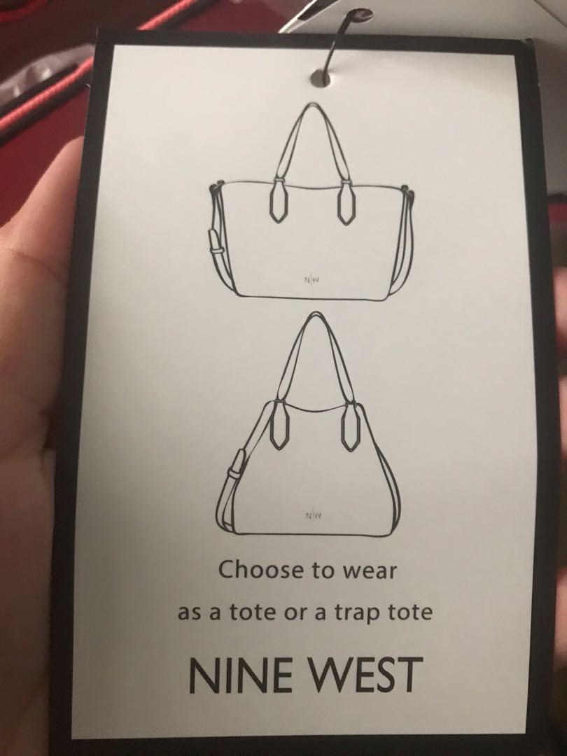 nine west marcelie small trap tote