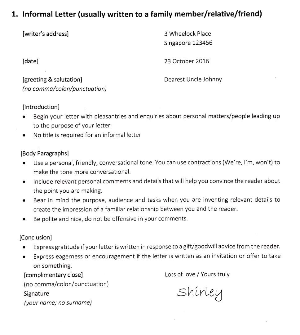 O Levels English Situational Writing Formats Compilation Notes, Hobbies ...