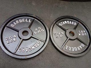 Olympic Weight plates Standard Barbell