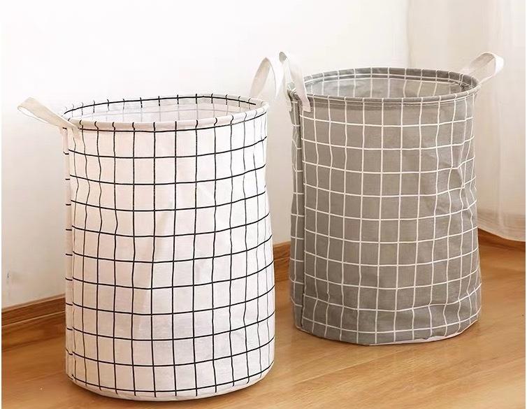 Polka Dot Laundry Basket l Laundry Bag l Foldable Laundry Basket