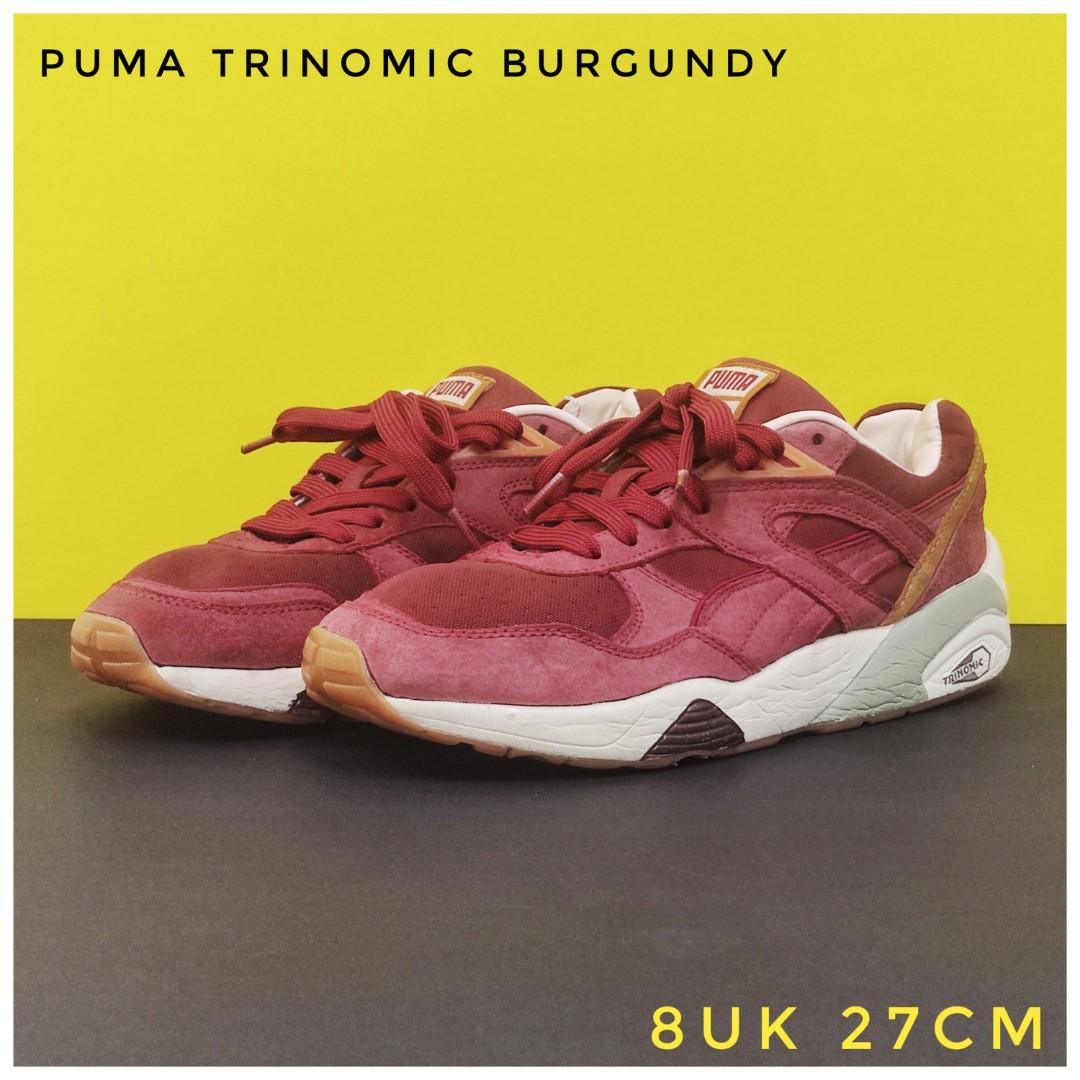 puma trinomic burgundy