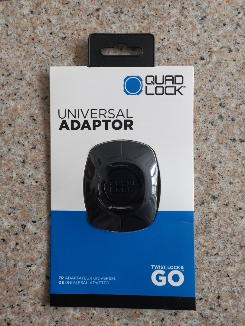 Quad lock Universal Adapter V2 and 3M 94 Primer, Motorcycles