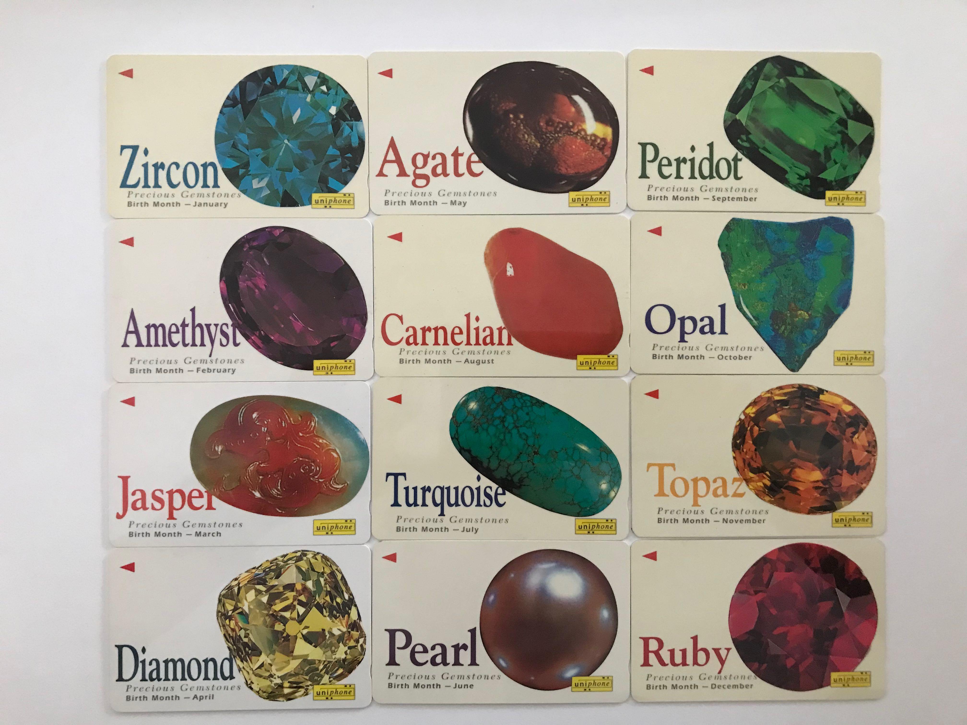12 store precious gemstones