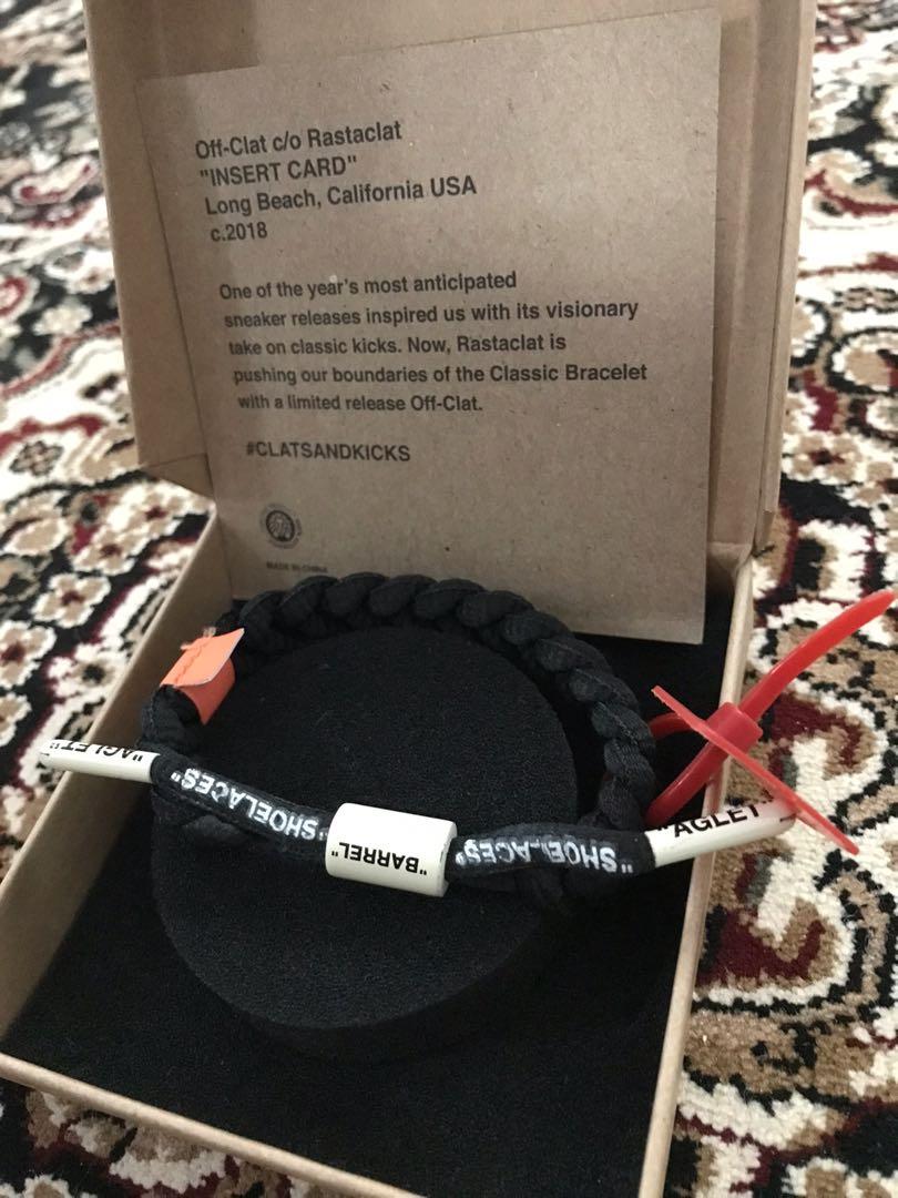 Rastaclat Off Clat Off White Bracelet Black