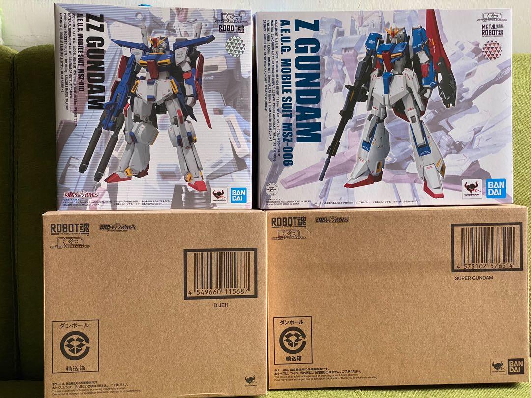 Robot魂ka Metal robot魂ka 四盒Z gundam set, 興趣及遊戲, 玩具& 遊戲