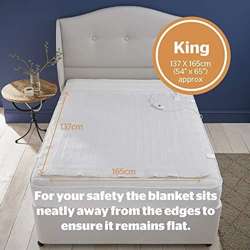SALE Silentnight Comfort Control Electric Blanket, White, King, Furniture u0026  Home Living, Bedding u0026 Towels on Carousell