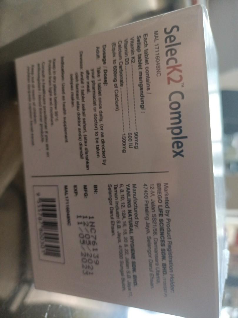 Seleck2 complex, Health & Nutrition, Health Supplements, Vitamins