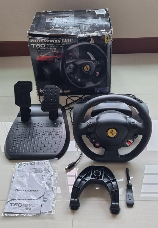 Thrustmaster T80 Ferrari 488 GTB Edition Racing Wheel for PS5, PS4, and PC  