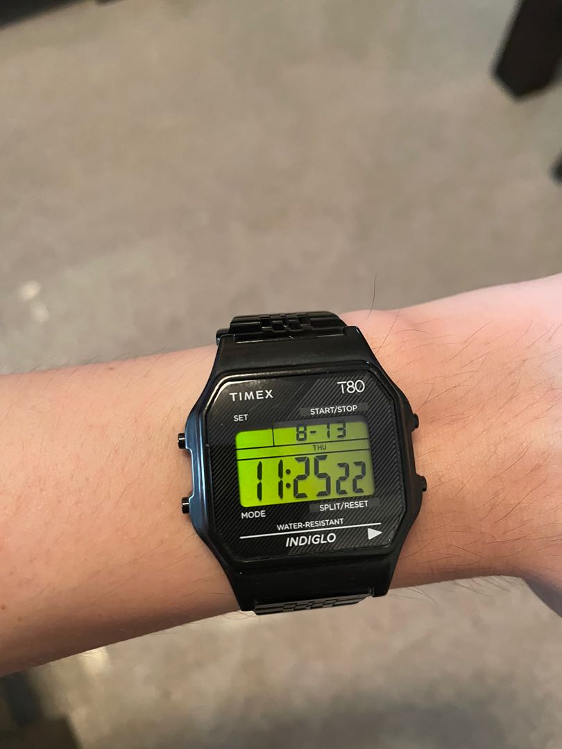 Timex Archive T80 black digital watch Men s Fashion Watches