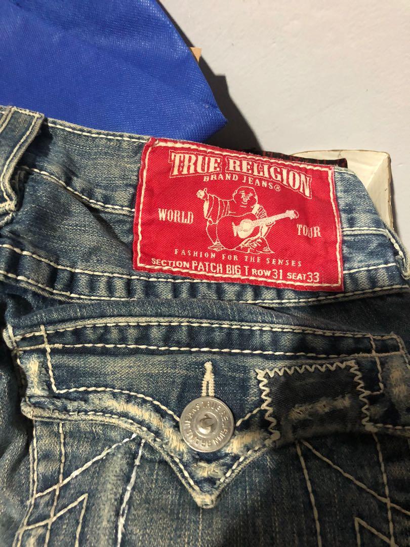 True religion jeans size 33, Fesyen 