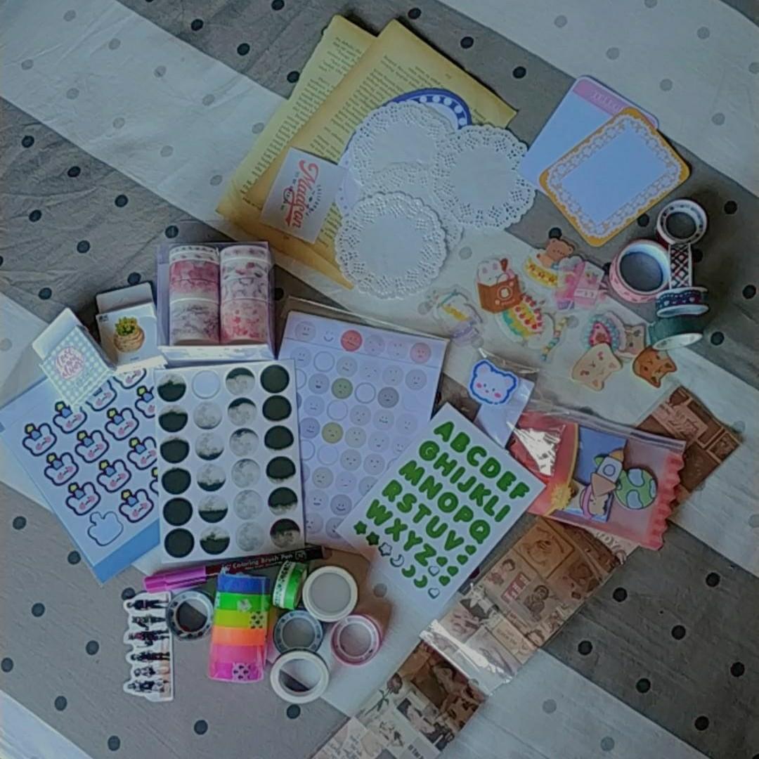 USED AND UNUSED STICKERS/ JOURNAL NEEDS, Hobbies & Toys, Books