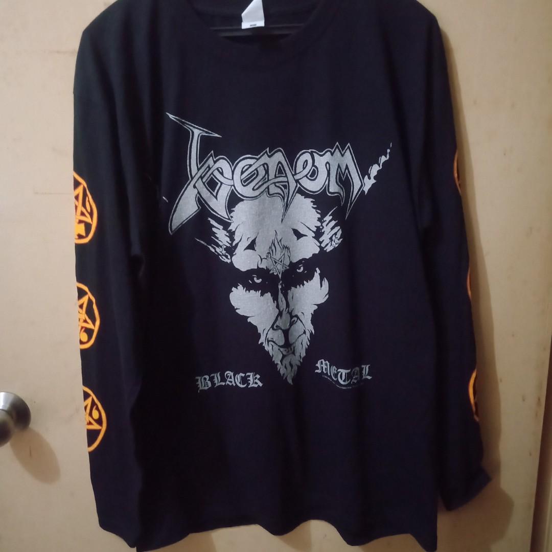 Black metal long online sleeve t shirts