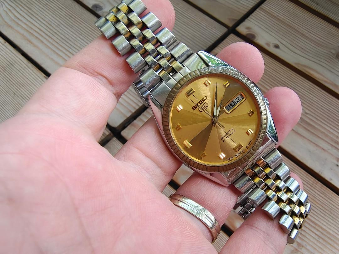 Seiko 5 7s26 best sale gold