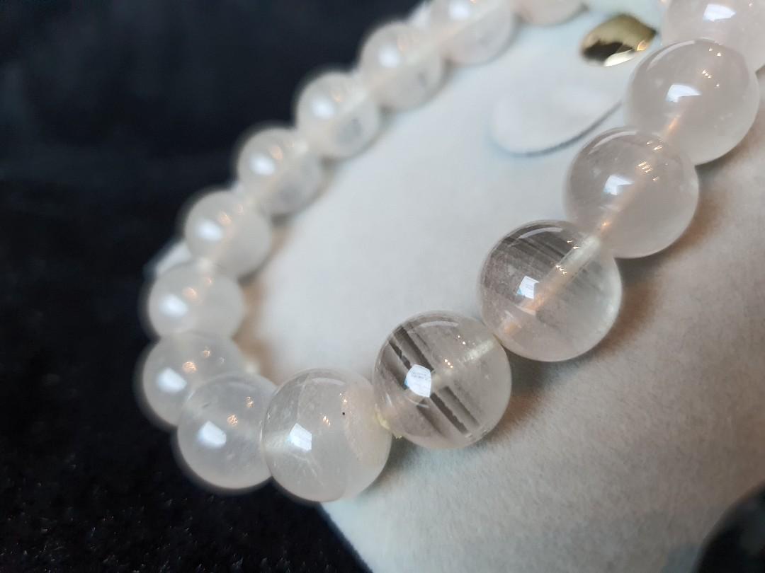 White Phantom Bracelet 千层白幽灵水晶手串 Hobbies Toys Memorabilia Collectibles Vintage Collectibles On Carousell