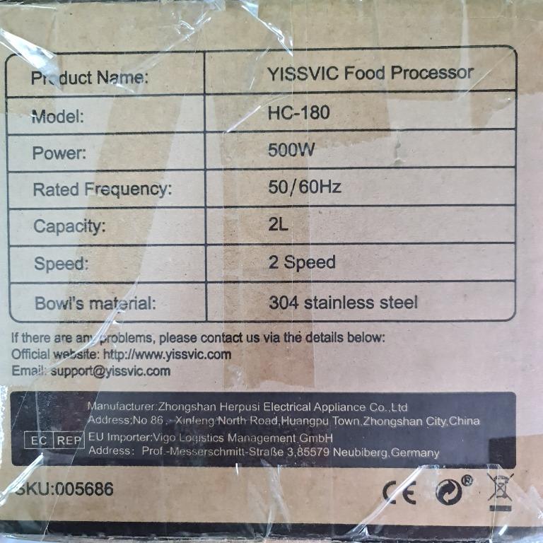 Yissvic Mini Food Processor, TV & Home Appliances, Kitchen Appliances