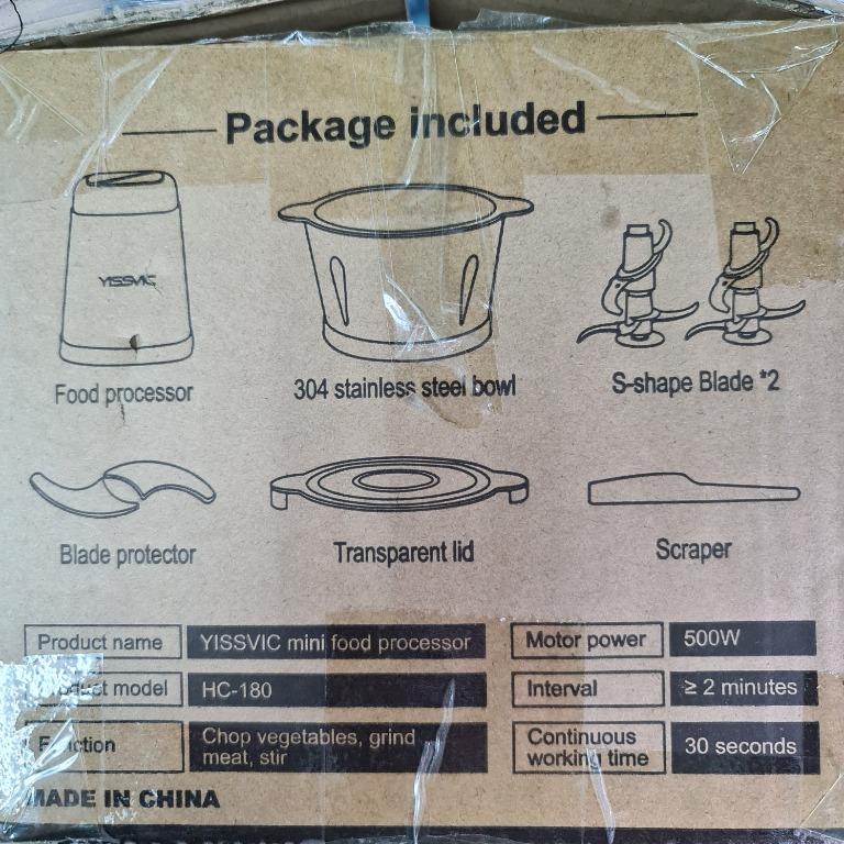 Yissvic Mini Food Processor, TV & Home Appliances, Kitchen Appliances