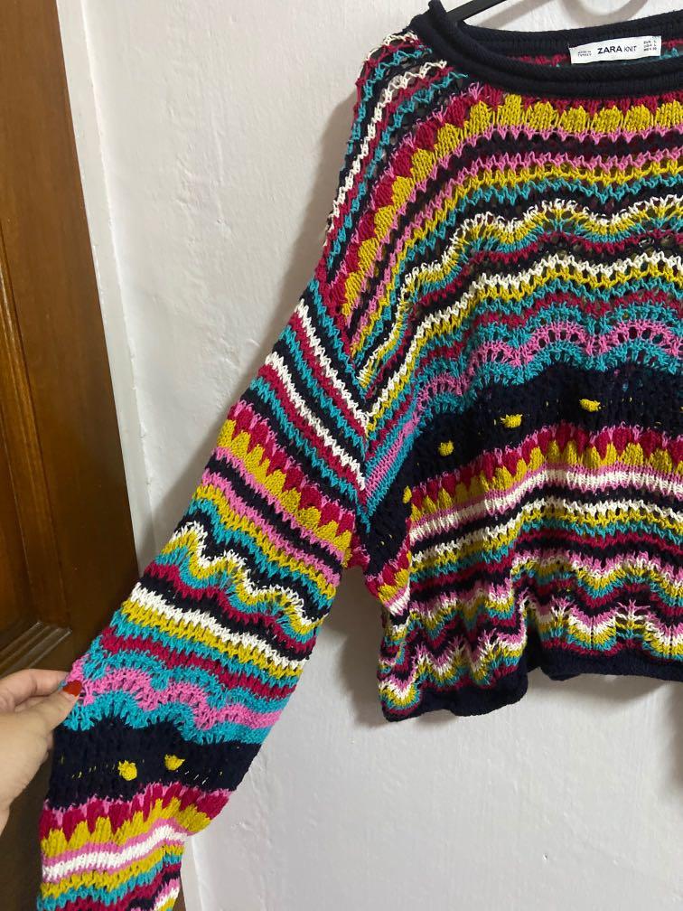Crochet jumper zara hot sale
