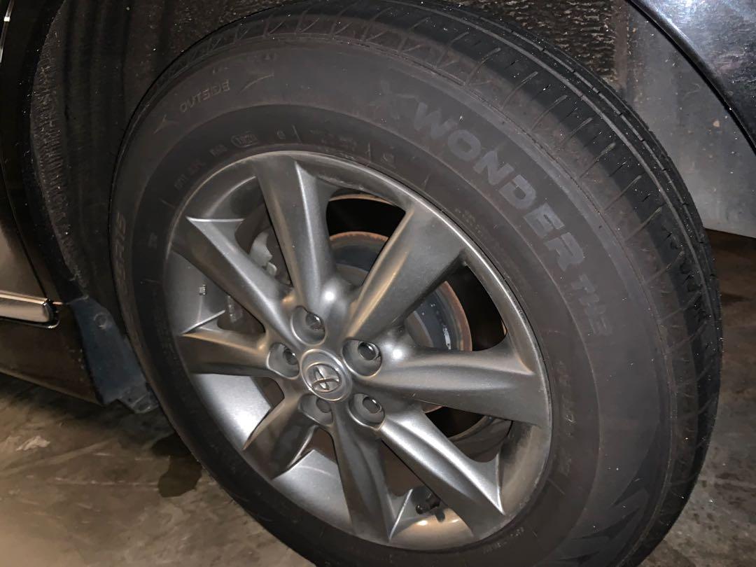 15” Car Tyre Rims 4 pcs Original Toyota Rims From Toyota Wish, Car
