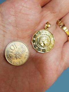 18k (750) pendant (queen elizabeth)