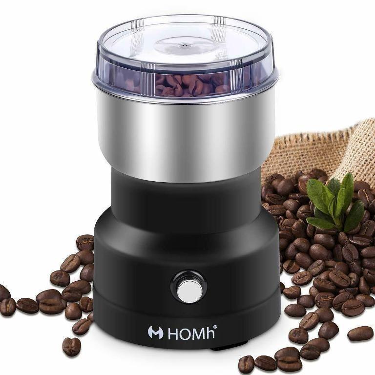 150W Electric Coffee Bean Grinder with 800ml Stainless Steel Glass Cafetiere 