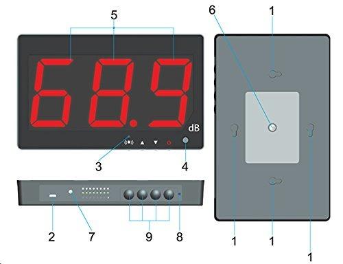 ~70%OFF! SNDWAY SW-525A 30-130dB Digital Sound Level Meter with Large ...