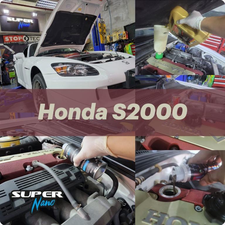 火炭/葵涌/粉嶺】本田Honda S2000 清洗引擎，更換引擎修復偈油，引擎修復劑Engine Clean, Motor Oil Change,  Engine Restorer, 汽車配件, 改裝、內外零件- Carousell