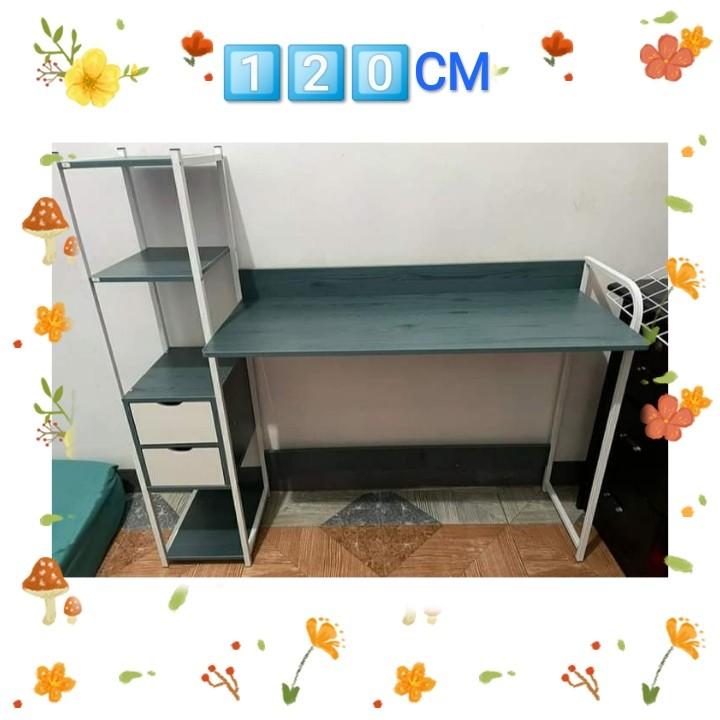 AffordShopz BIG Computer Table with drawers SALE (Category: Tables & Sets) located in Manila. Submitted by affordshopz (Listing ID 1106972120, Image 1). Description: Yes! 1500 only SALE NOW here in ✨AffordShopz ✨ ☺️ size: 120*40*72cm ✨Wooden and Metal Base ✨Quality ✨Blue Only -1500 ✨Actual Picture Posted •other colors ; white, dark brown , white is 1650 sale na po ang blue :) 𝕄𝕠𝕣𝕖 𝕒𝕗𝕗𝕠𝕣𝕕𝕒𝕓𝕝𝕖 𝕒𝕟𝕕 𝕢𝕦𝕒𝕝𝕚𝕥𝕪 𝕚𝕥𝕖𝕞𝕤? 𝑽𝒊𝒔�