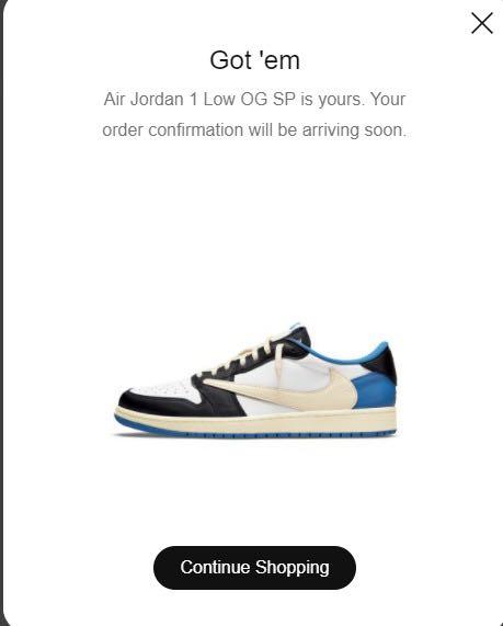 travis fragment snkrs