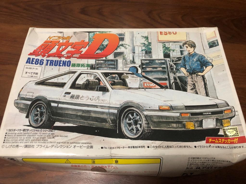 Aoshima 1 32 Initial D Ae86 Trueno Hobbies Toys Toys Games On Carousell