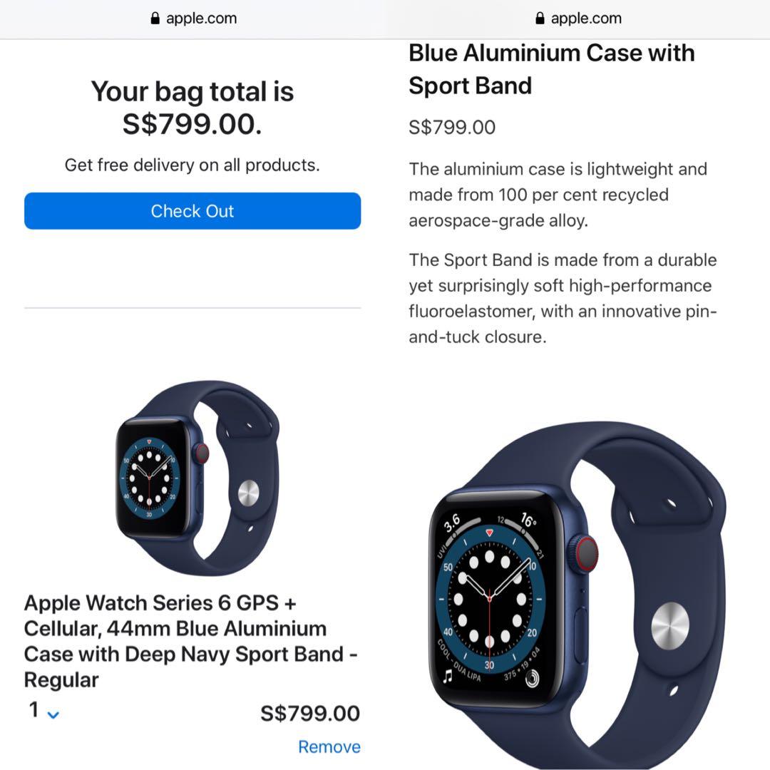 Apple Watch Series 6 GPS Cellular Mobile Phones Gadgets
